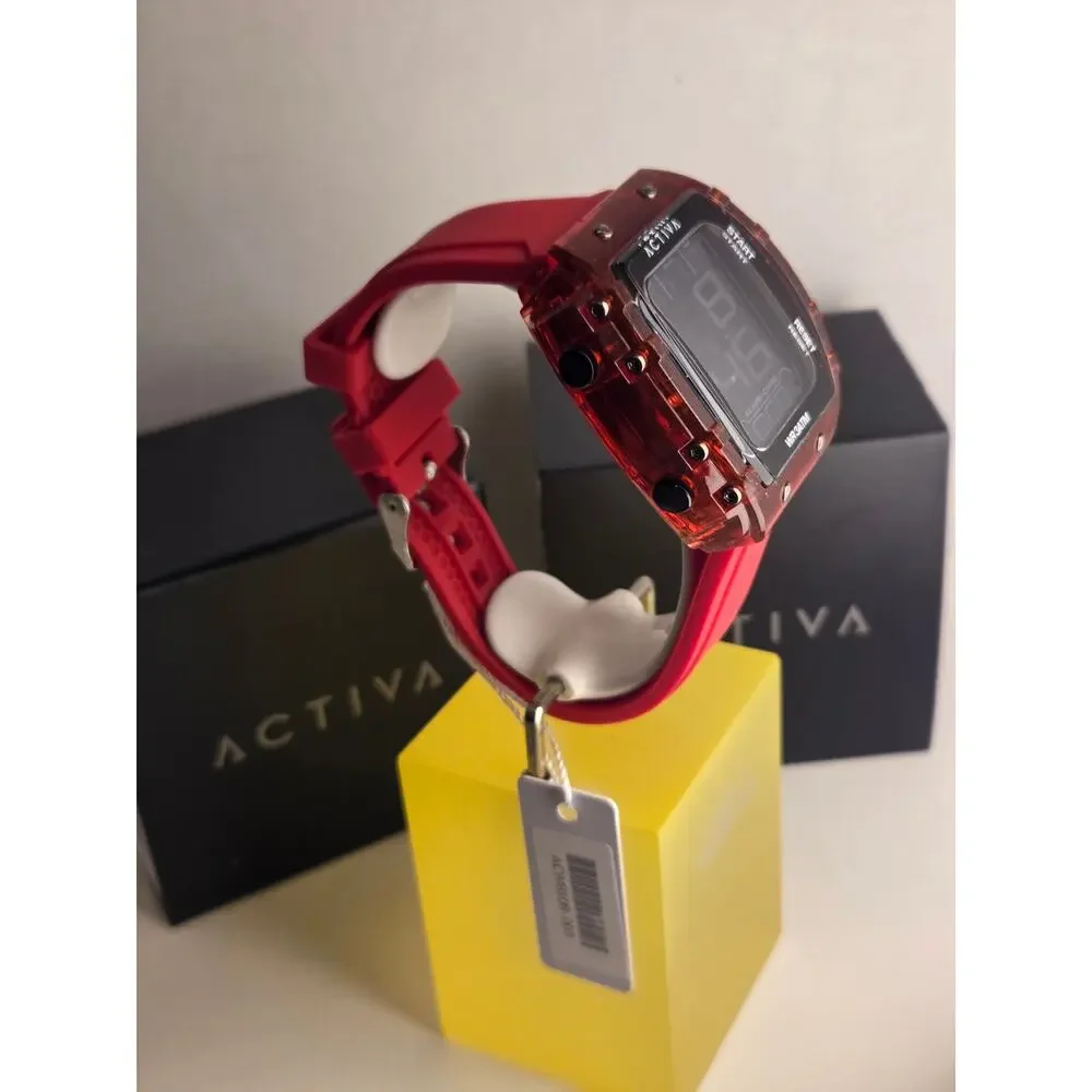 Activa Ranger X Invicta quartz 45mm Red Digital Watch New 3ATM sport Essentials